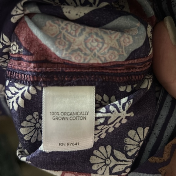 J.Jill organic cotton patterned kimono style top - Picture 5 of 5